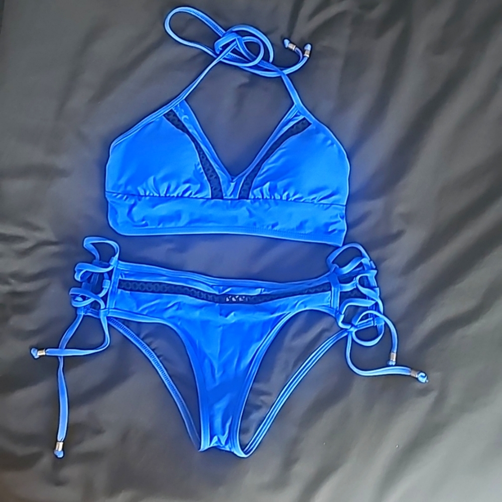 Blue bikini
